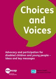 Advocacy and participation for disabled children and young people ...