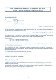Bail commercial de biens immobiliers meublÃ©s - CN2i