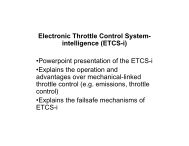 Electronic Throttle Control System- intelligence (ETCS-i ...