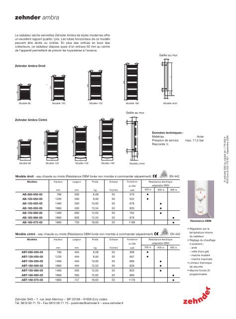 zehnder ambra - Cyber radiateur