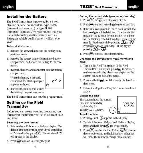 Print TBOS manual (ENG/sp) - Rain Bird