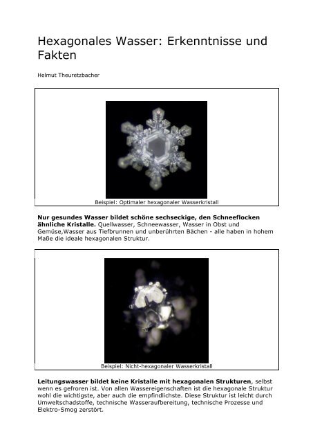 Hexagonales Wasser - Twister.AG