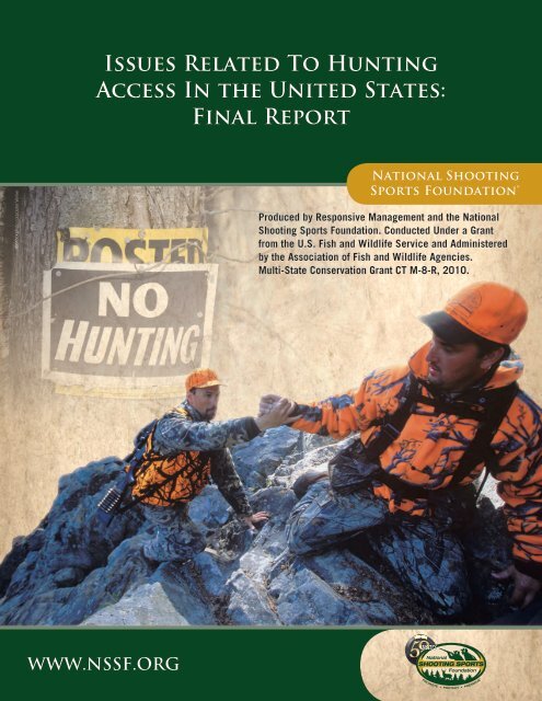 Issues Related To Hunting Access In the United States - National ...