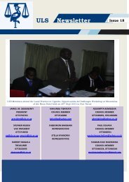 ULS Newsletter Issue 18 - Uganda Law Society