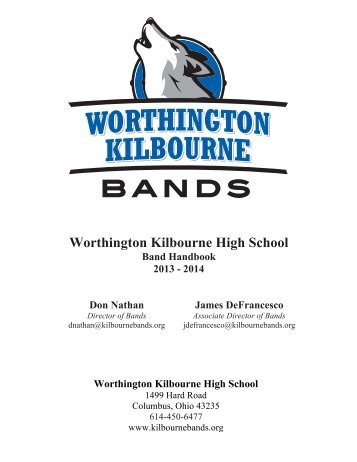 CurrBandHandbook13.14 - Worthington Kilbourne Bands