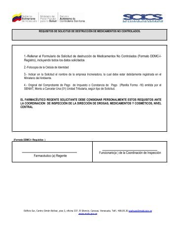 DestrucciÃ³n de Medicamentos No Controlados - Servicio AutÃ³nomo ...