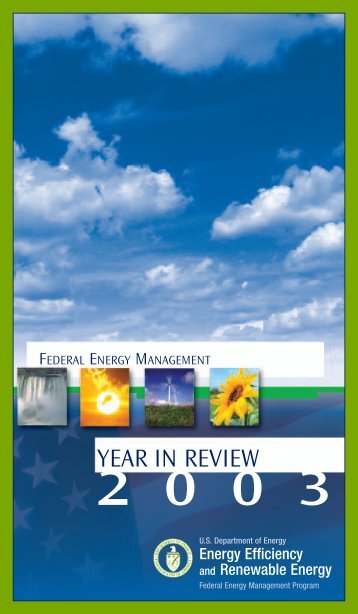 FEMP Year in Review 2003 - EERE - U.S. Department of Energy