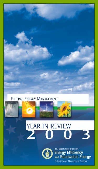 FEMP Year in Review 2003 - EERE - U.S. Department of Energy