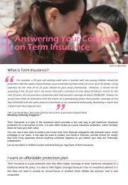Answering Your Concerns on Term Insurance - AXA Life Insurance ...