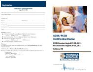 CCRN/PCCN Certification Review - Peninsula Regional Medical ...
