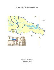 Wilson Lake Yield Analysis Report - Kansas Water Office