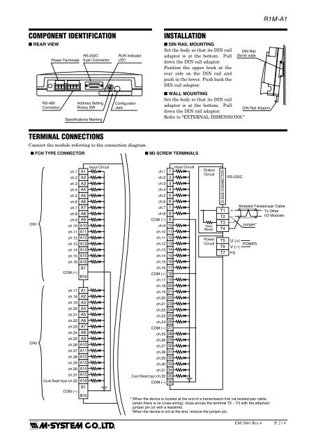 Instruction Manual - M-System