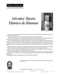 Ativador Aberto ElÃ¡stico de Klammt - Dental Press