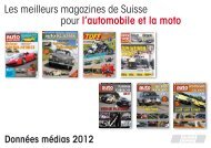 les meilleurs magazines de Suisse pour l'automobile et la moto