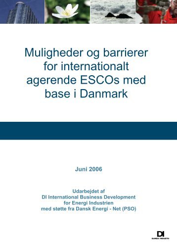 Muligheder og barrierer for internaionalt agerende ESCOs med ...