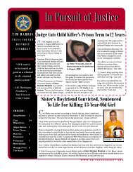Fall 2009 - Volume 2, Issue 4 - Tim Harris, Tulsa County District ...