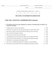 B2 LEVEL STANDARD ENGLISH EXAM PART ONE ... - SJO PWr