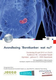 Avondlezing 'Borstkanker: wat nu?' - Ziekenhuis Oost-Limburg