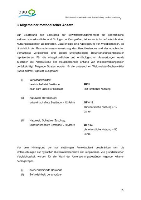 Abschlussbericht zum Projekt Nutzung ökologischer ... - Index of