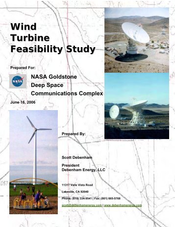 NASA Goldstone DSCC Wind Turbine Feasibility Study