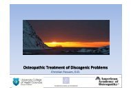 Osteopathic Treatment of Discogenic Problems - American Academy ...