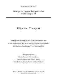 Wege und Transport - AG Eisenzeit