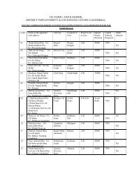 District Employment & Counselling Centre - Department of ...