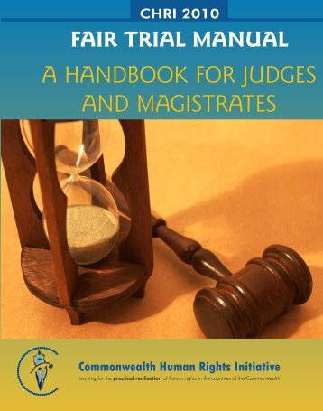 Fair Trial Manual - Commonwealth Human Rights Initiative