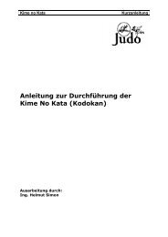 Anleitung zur DurchfÃ¼hrung der Kime No Kata (Kodokan)