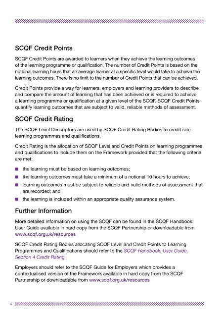 SCQF LEVEL DESCRIPTORS - Scottish Credit and Qualifications ...