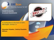 A crushing blow at the heart of SAP's J2EE Engine_BRUCON