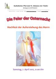 Hochfest der Auferstehung des Herrn - Kirchenchor Walchwil