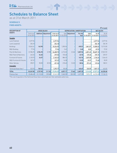 Annual Report 10-11 - Elder Pharmaceuticals Ltd.