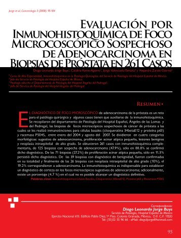 EvAlUAcióN POR INMUNOhiStOqUíMicA dE FOcO ...