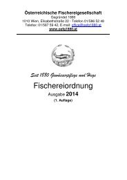 Fischereiordnung 2014 - Österreichische Fischereigesellschaft gegr ...