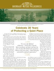 Fall 2006 - Friends of the Boundary Waters Wilderness