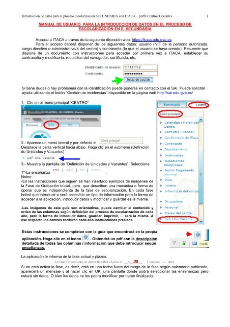 MANUAL DE USUARIO PARA LA INTRODUCCIÓN DE DATOS EN ...