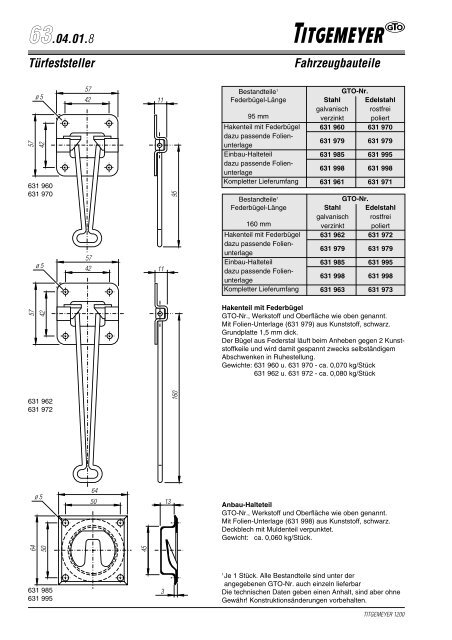 Fahrzeugbauteile TÃ¼rbeschlÃ¤ge - Tu-val