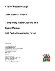 City of Peterborough Temporary Road Closure Event Application