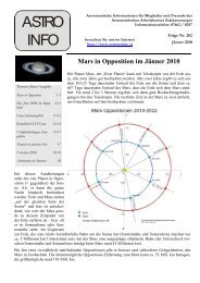 ASTRO INFO - Sternwarte Gahberg