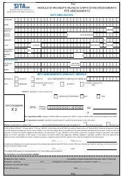 MODULO DI RICHIESTA ABBONAMENTO ANNUALE SITA SUD s.r.l.