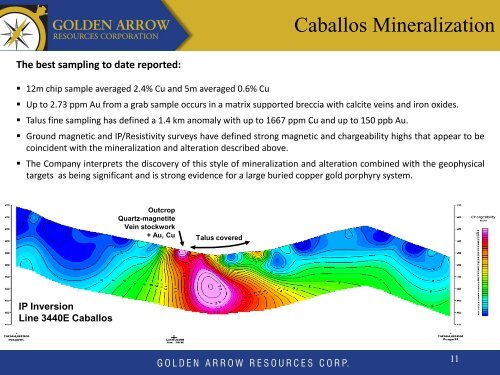 May 2012 - Golden Arrow Resources Corporation