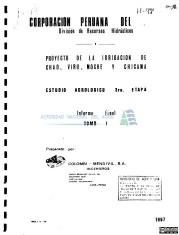 1 - Autoridad Nacional del Agua