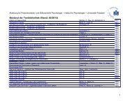 Testbibliothek der Abteilung Differentielle und ... - UniversitÃ¤t Potsdam