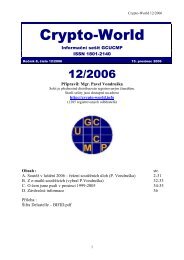 SeÃ…Â¡it 12/2006 - Crypto-World