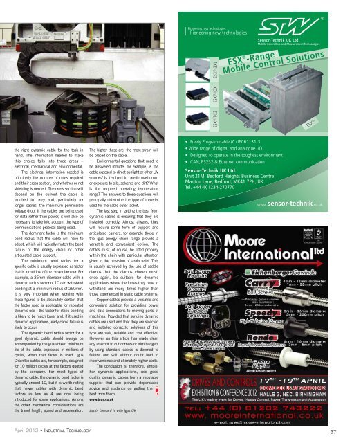 machine building & automation - Industrial Technology Magazine