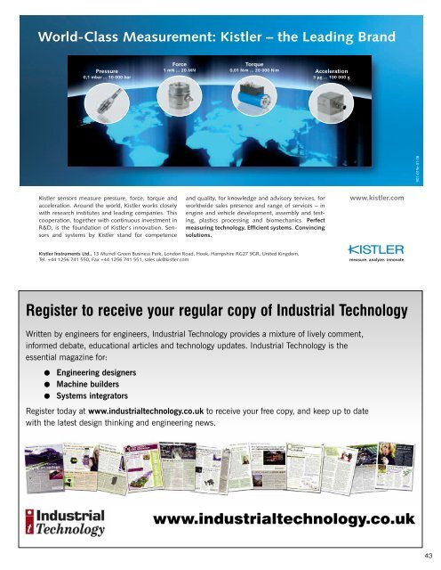 machine building & automation - Industrial Technology Magazine