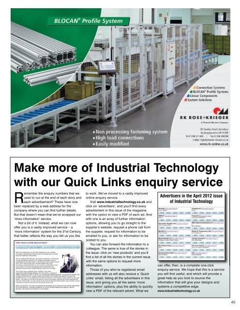 machine building & automation - Industrial Technology Magazine