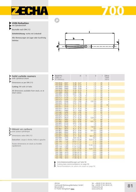 KATALOG CATALOG CATALOGUE - zecha.de