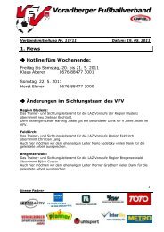 Vorarlberger Fußballverband - VFV